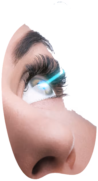 Illustration of refractive surgery techniques.