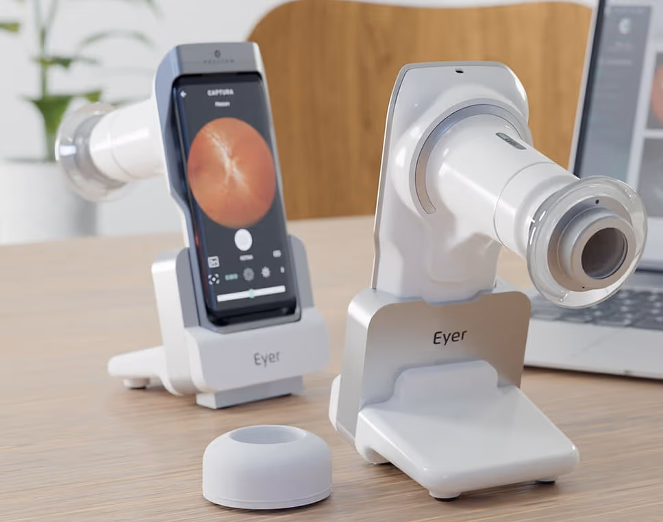 Retinógrafo Eyer - Aparelho para Exame de Retinografia Colorida, que avalia o fundo de olho, a retina, o nervo óptico, o vítreo, a coróide.