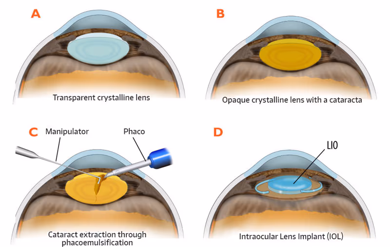 Microscópio cirúrgico moderno para cirurgia de catarata.